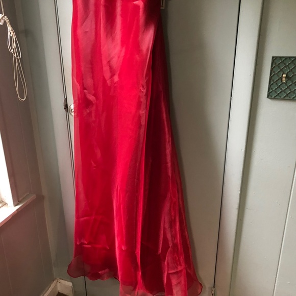 Jessica McClintock Gunne Sax Red Dress 2000 NEW - Picture 7 of 8